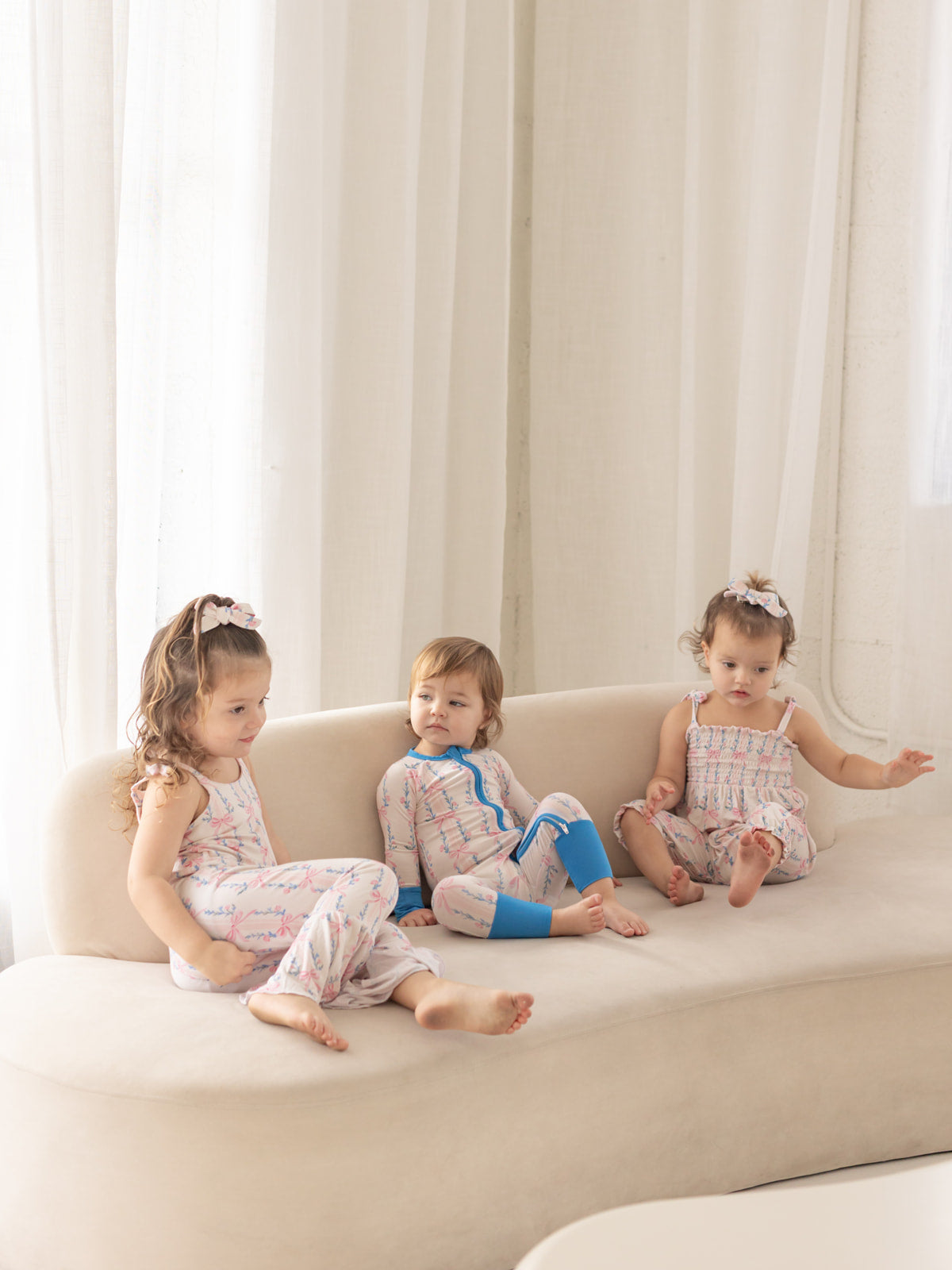 Layla Bow | Bamboo Smocked Jumpsuit