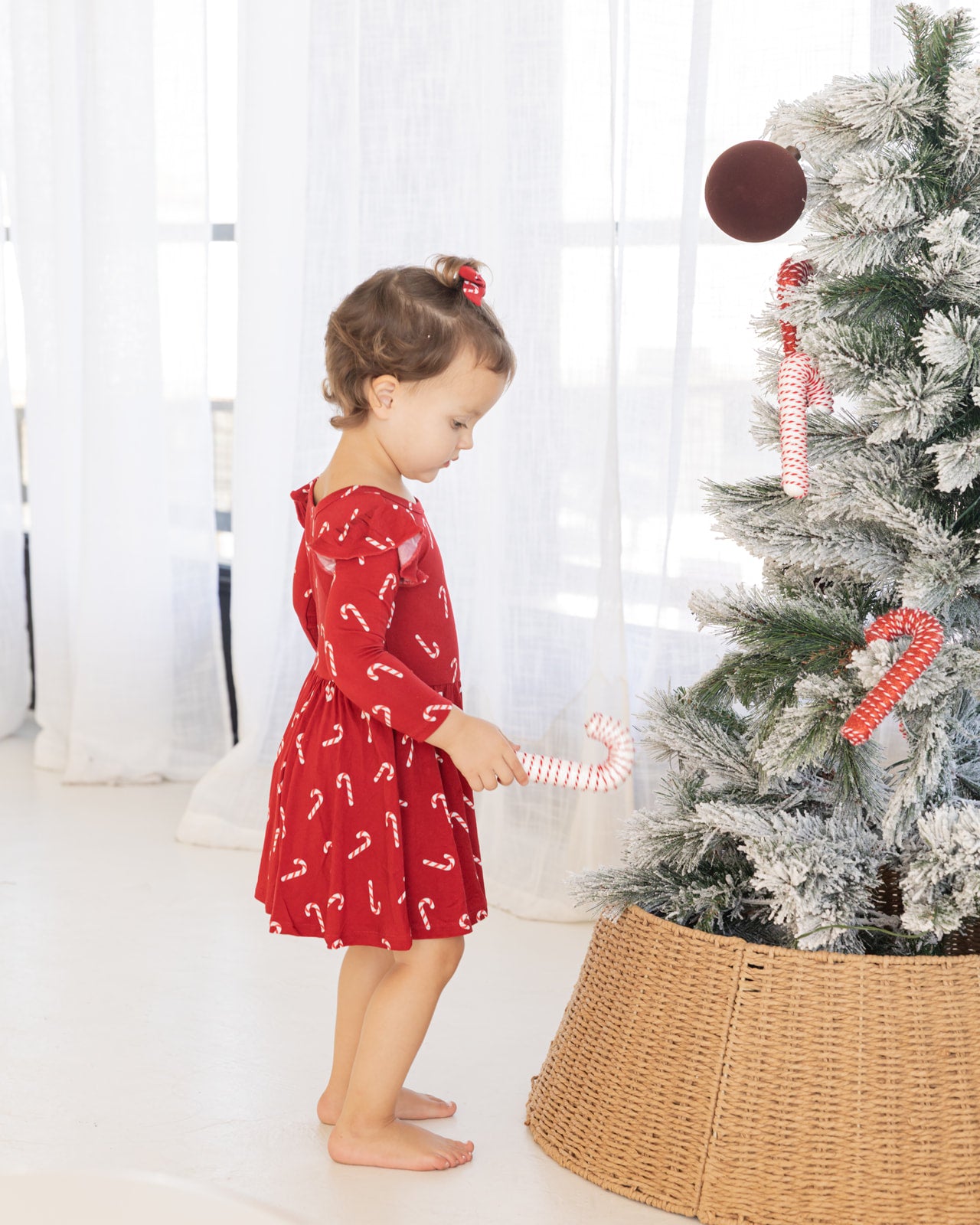 Candy Cane | Bamboo Twirl Dress with Bodysuit
