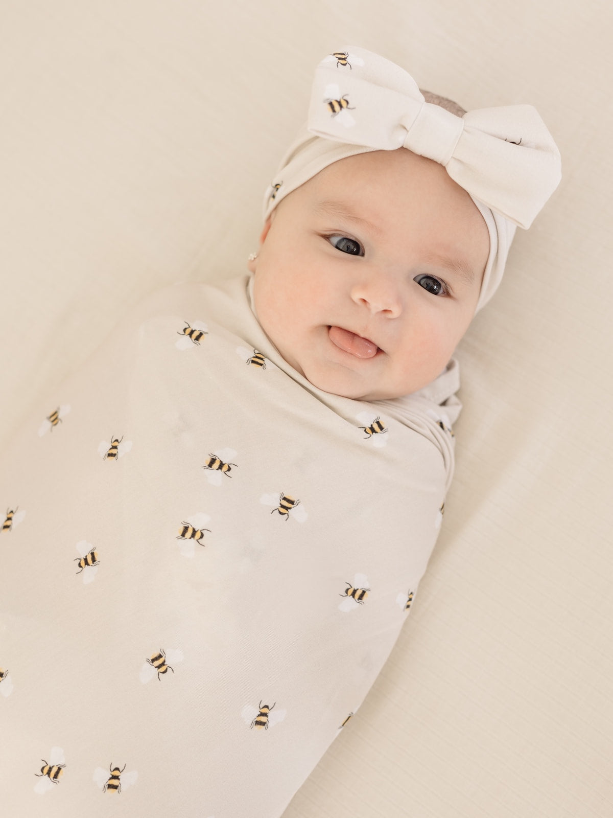Bumblebee | Bamboo Swaddle + Beanie Set