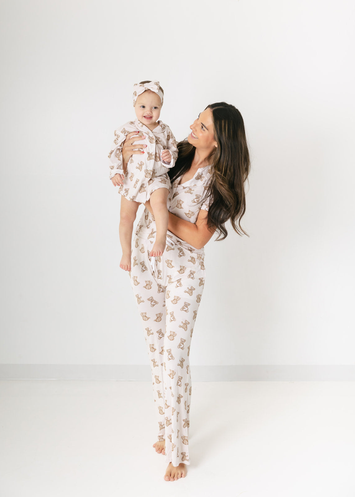 Bear Hearts | Bamboo Toddler Nightgown