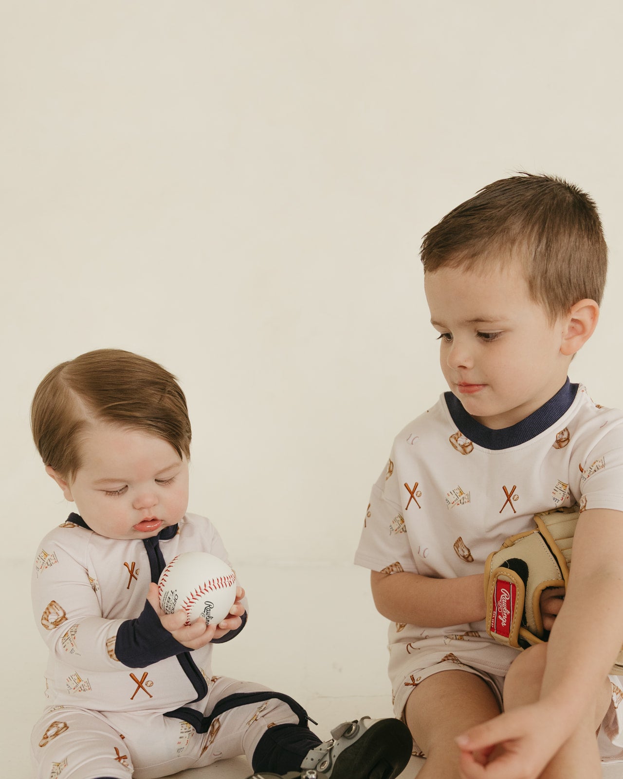 Baseball | Bamboo Zipper Pajamas