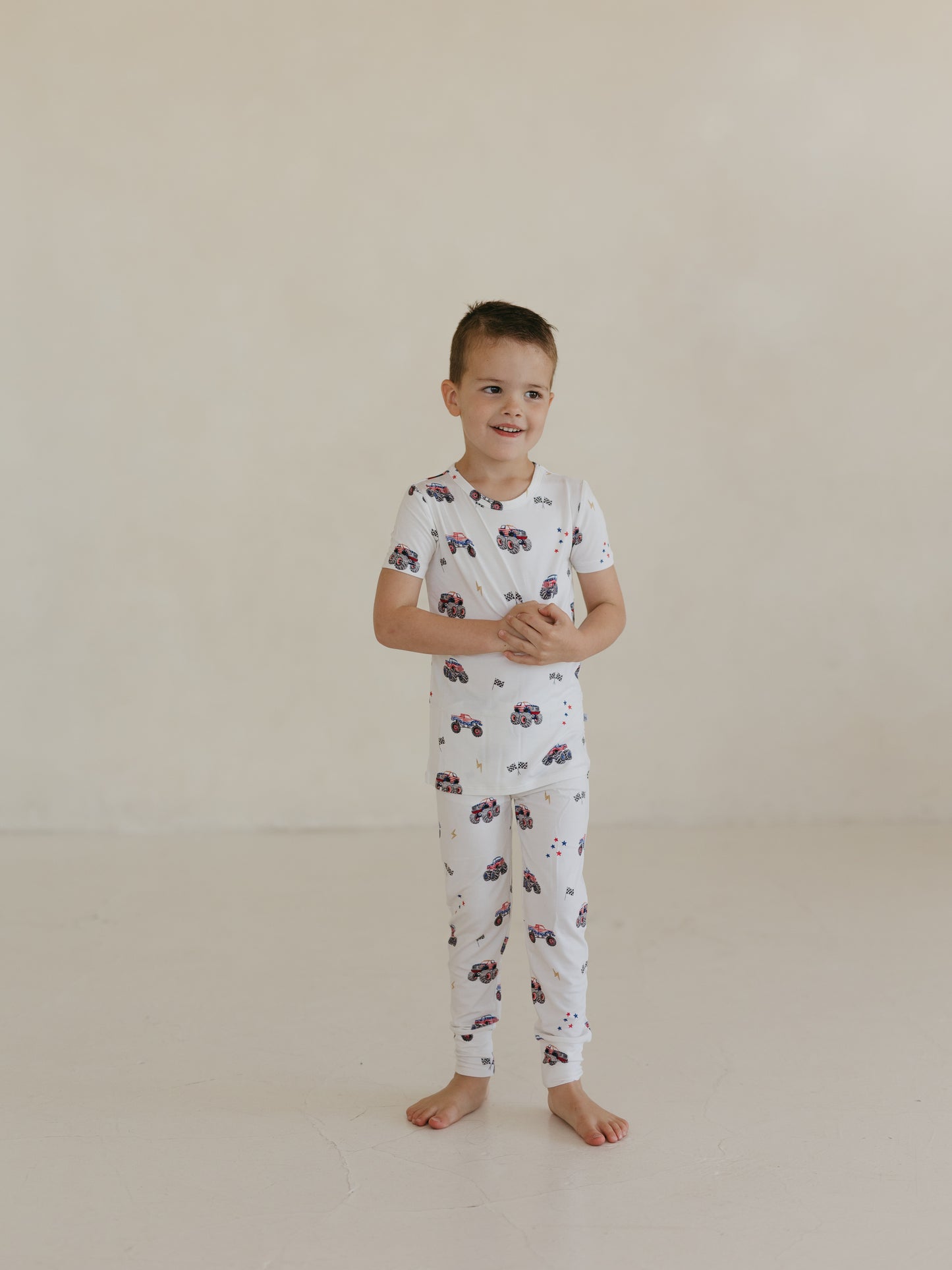 Red, White & Vroom | Bamboo Two Piece Pajamas