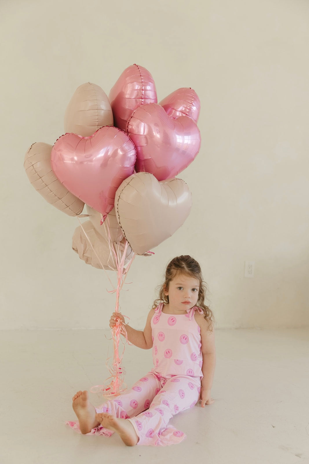 Pink Smiley | Bamboo Bell Romper