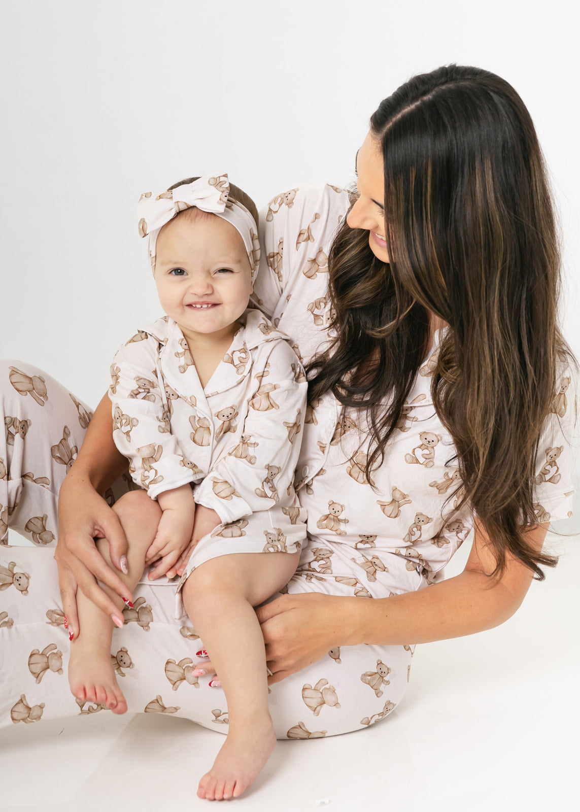Bear Hearts | Bamboo Toddler Nightgown
