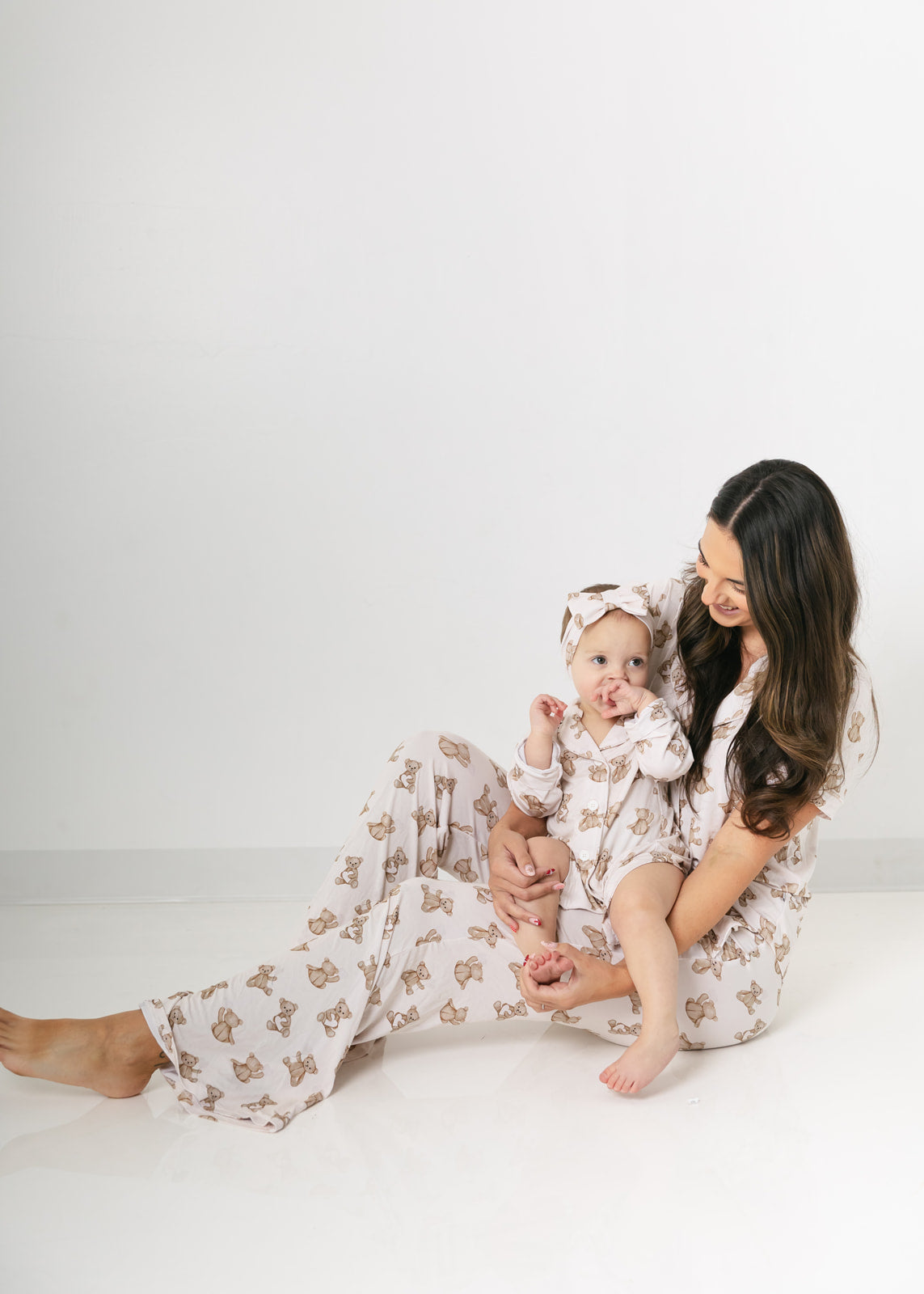 Bear Hearts | Bamboo Toddler Nightgown