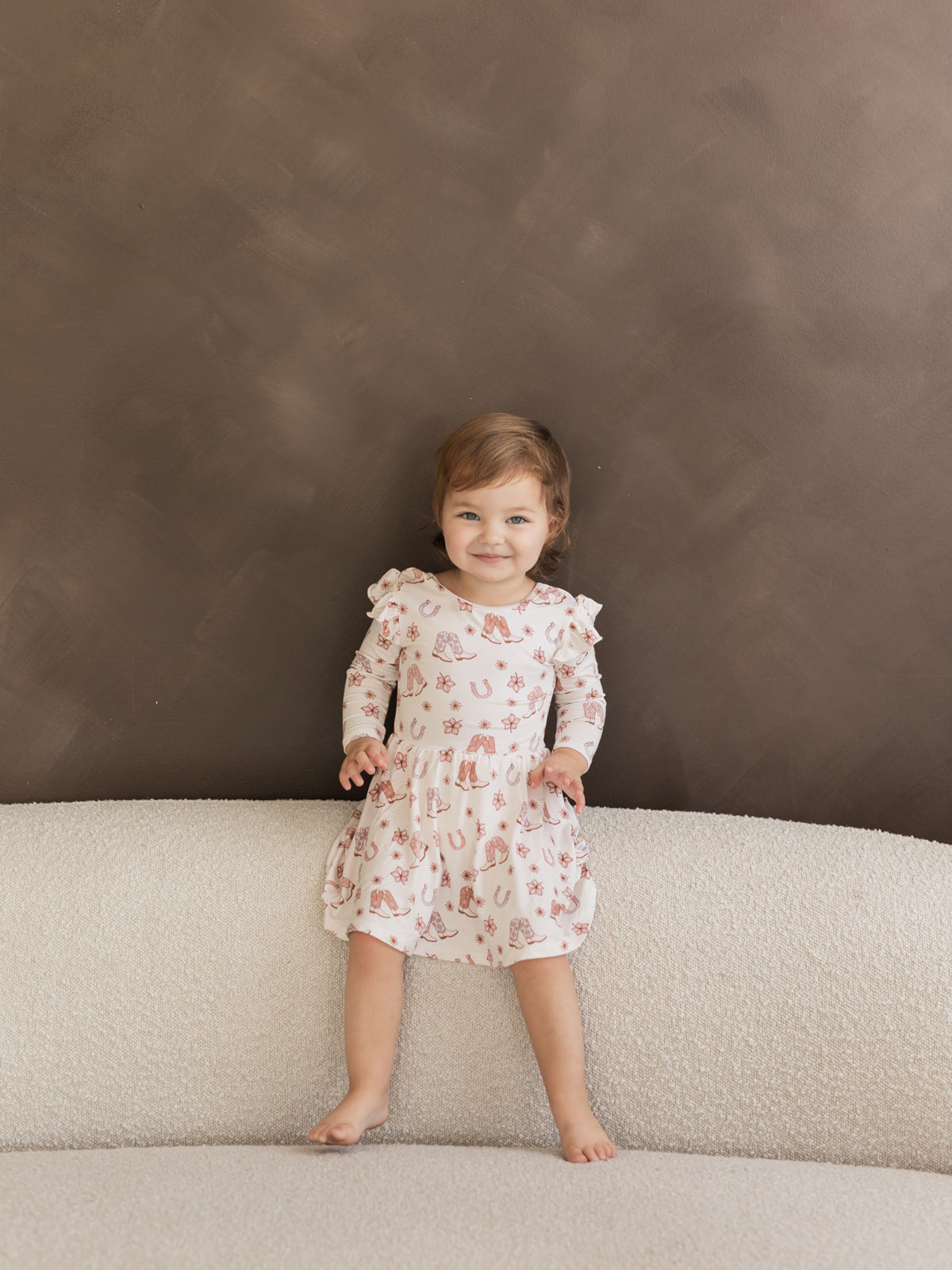 Cowgirl | Bamboo Flutter Twirl Dress with Bodysuit
