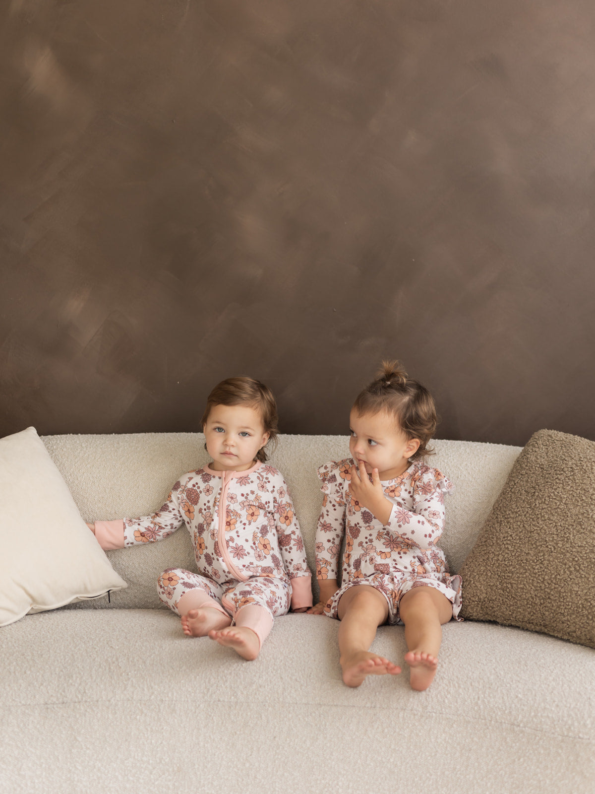 Fall Floral (Ribbed) | Bamboo Zipper Pajamas