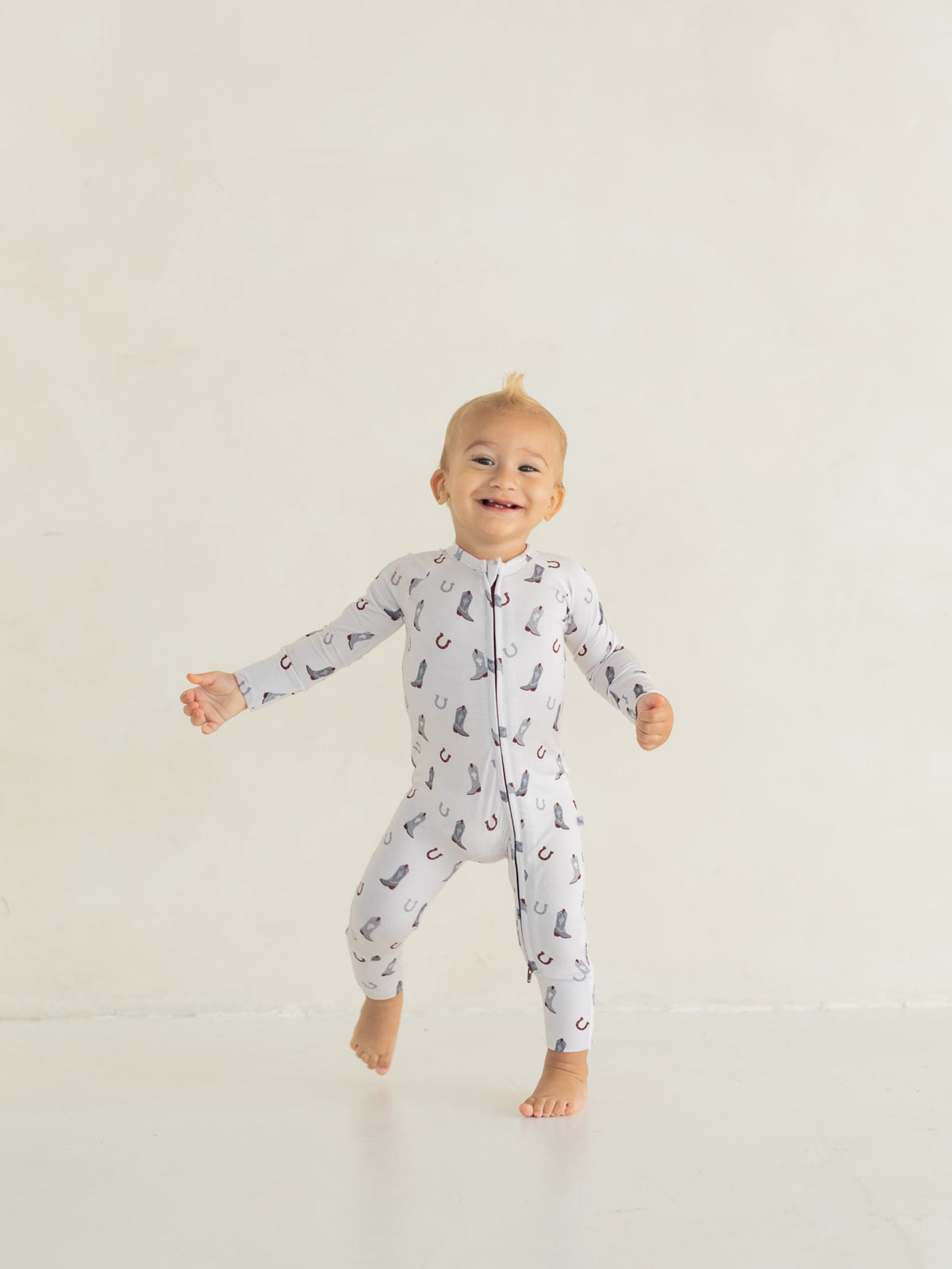 Cowboy | Bamboo Zipper Pajamas
