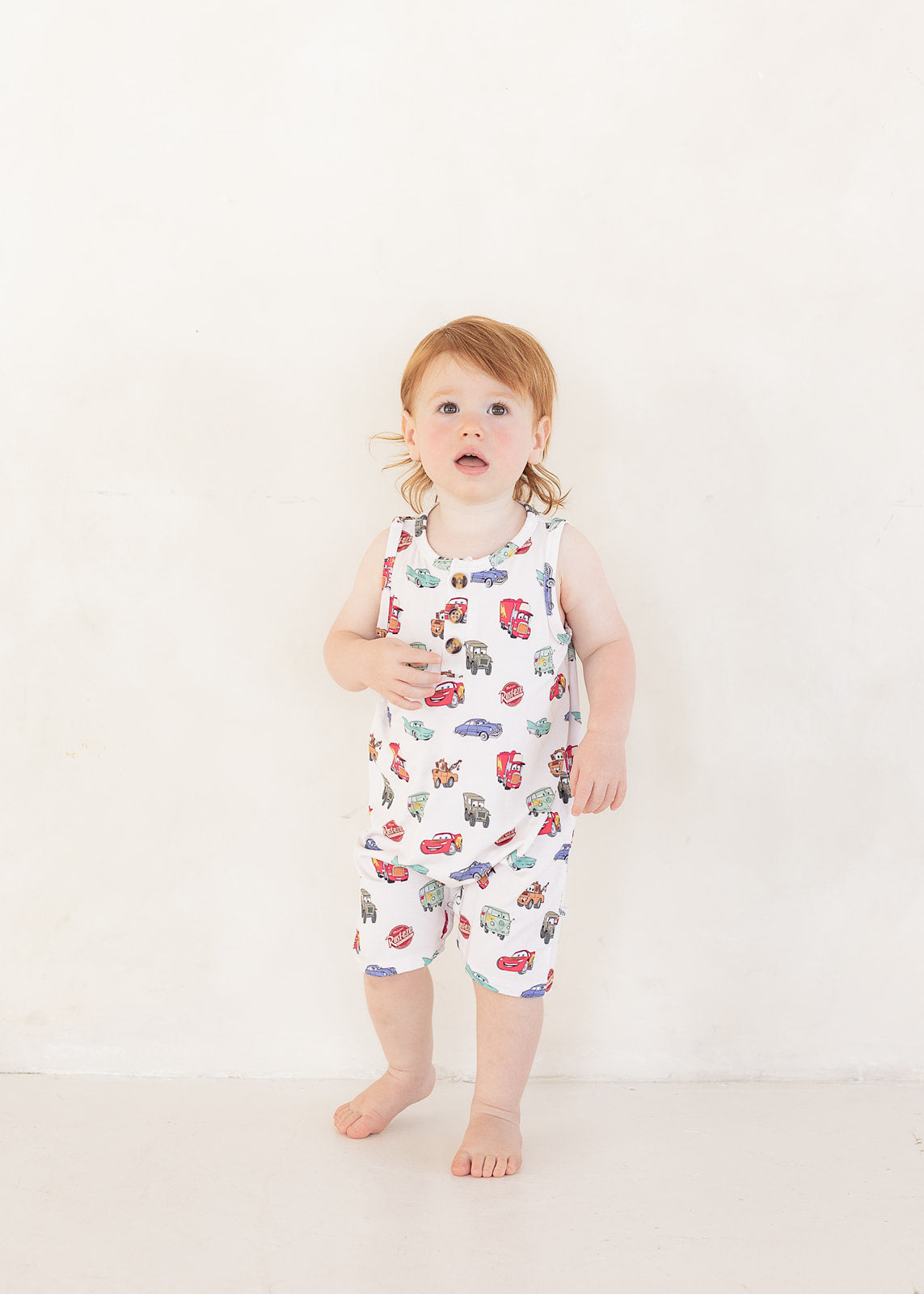 Cars | Button Tank Romper