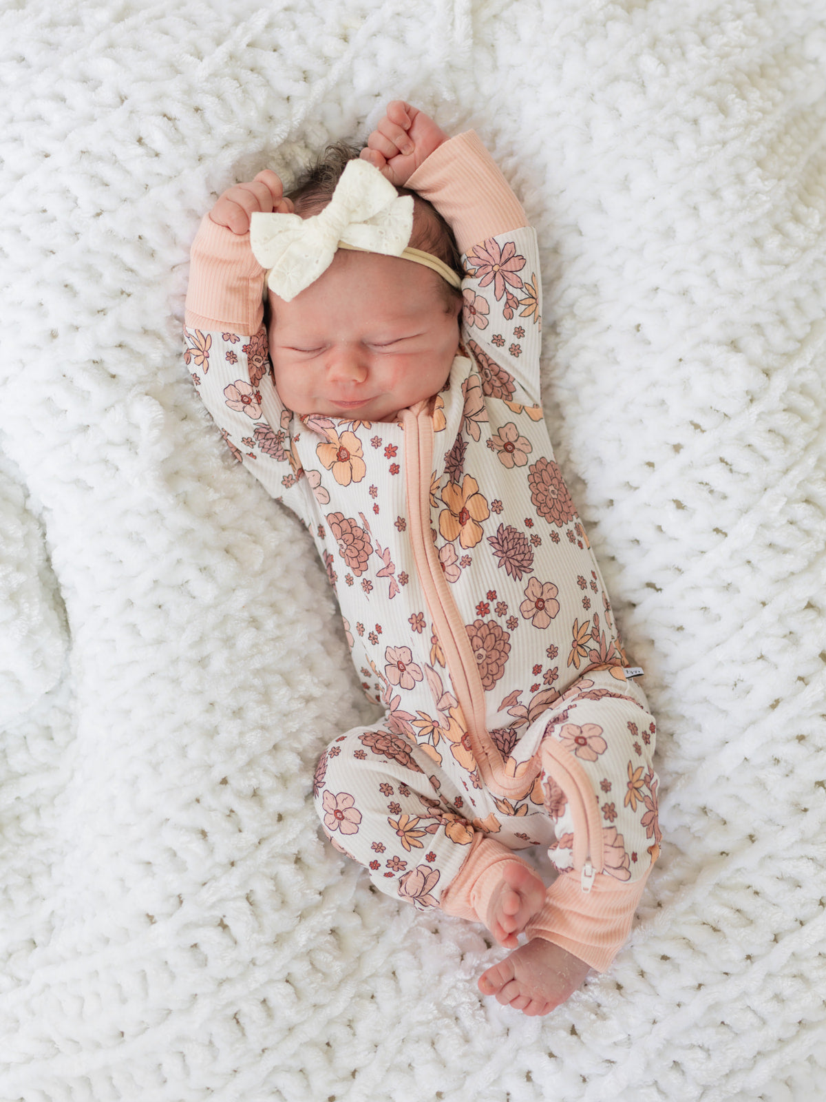 Fall Floral (Ribbed) | Bamboo Zipper Pajamas