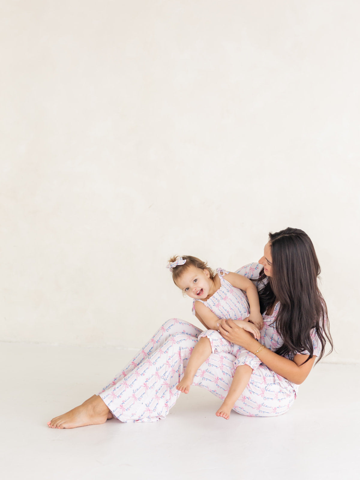 Layla Bow | Bamboo Smocked Jumpsuit