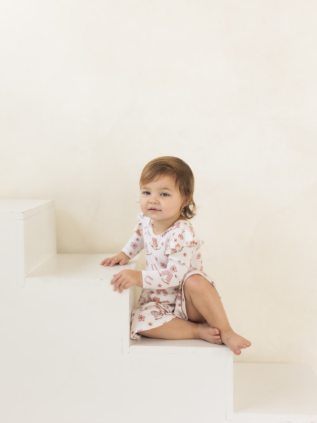 Cowgirl | Bamboo Flutter Twirl Dress with Bodysuit