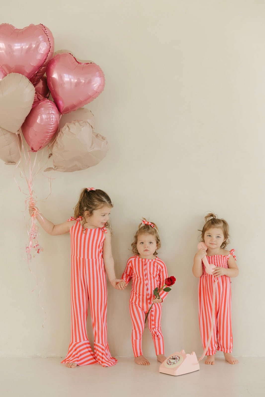 Pink Stripes | Bamboo Bell Romper
