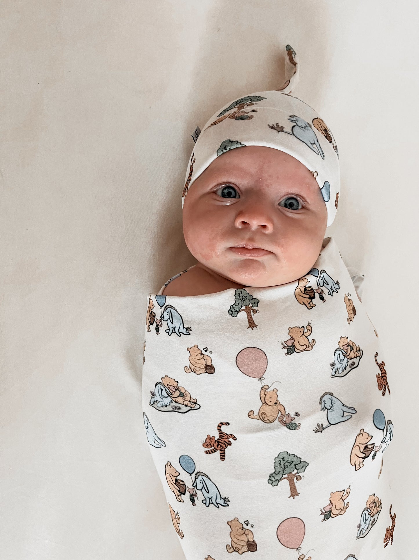 Classic Pooh | Bamboo Swaddle + Beanie Set
