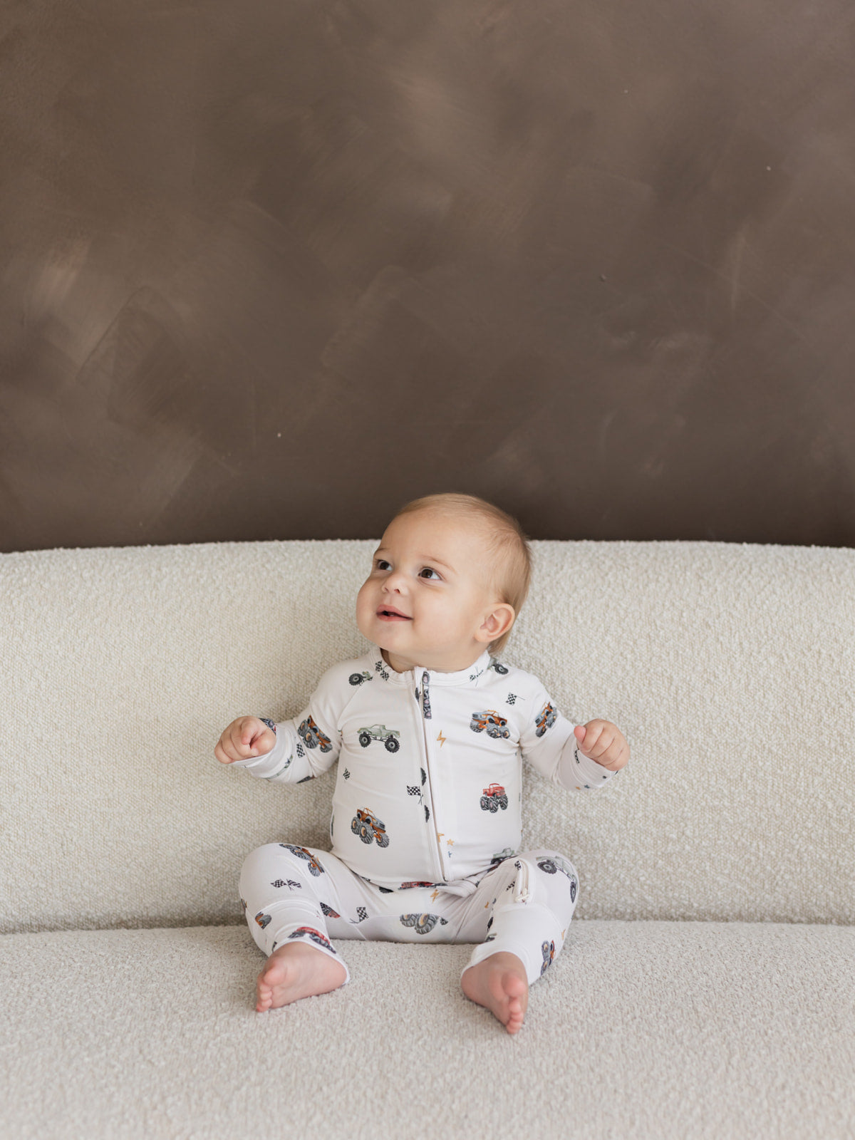 Monster Truck | Bamboo Zipper Pajamas