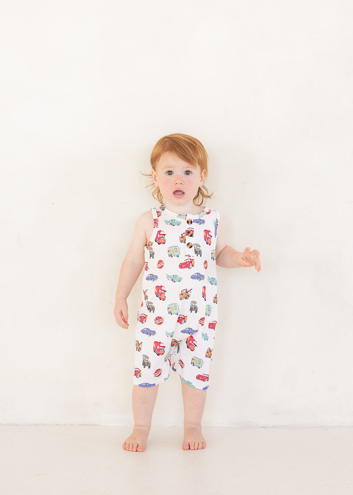 Cars | Button Tank Romper