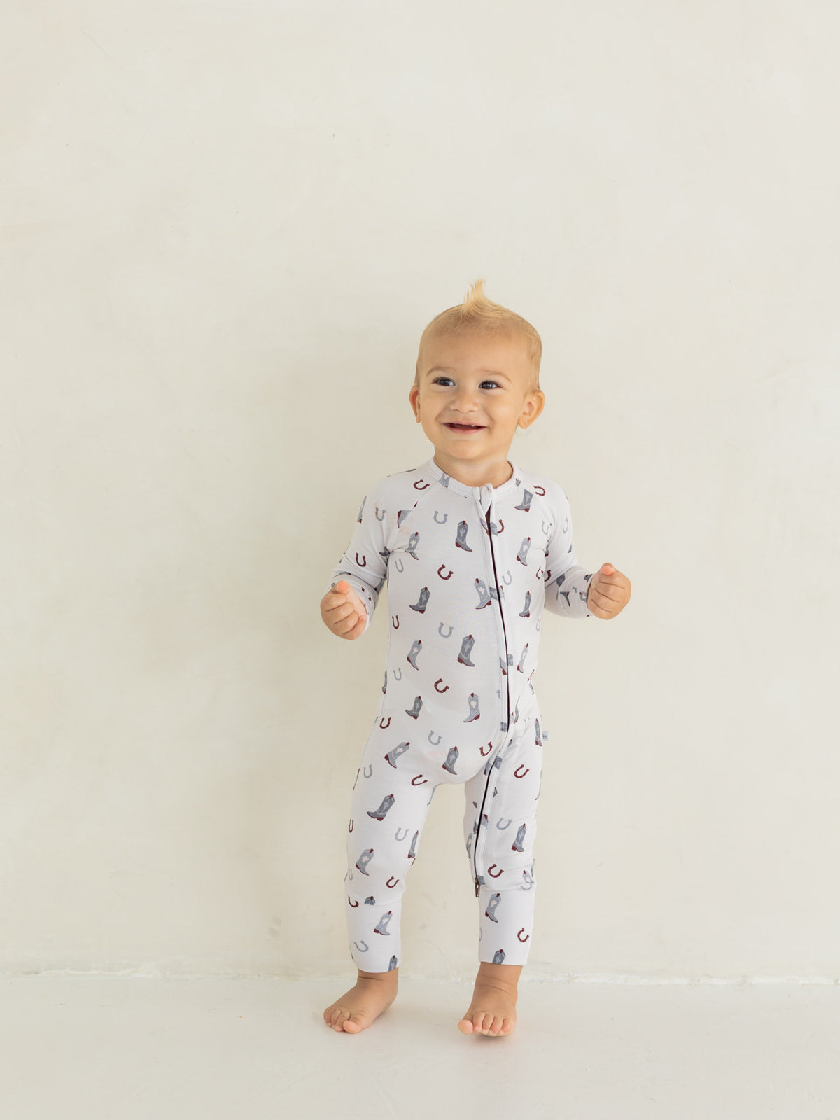 Cowboy | Bamboo Zipper Pajamas