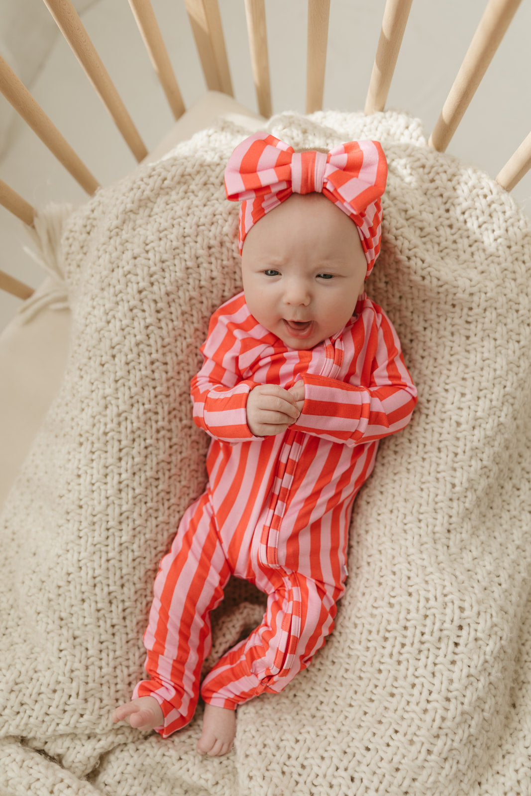 Pink Stripes | Bamboo Zipper Pajamas