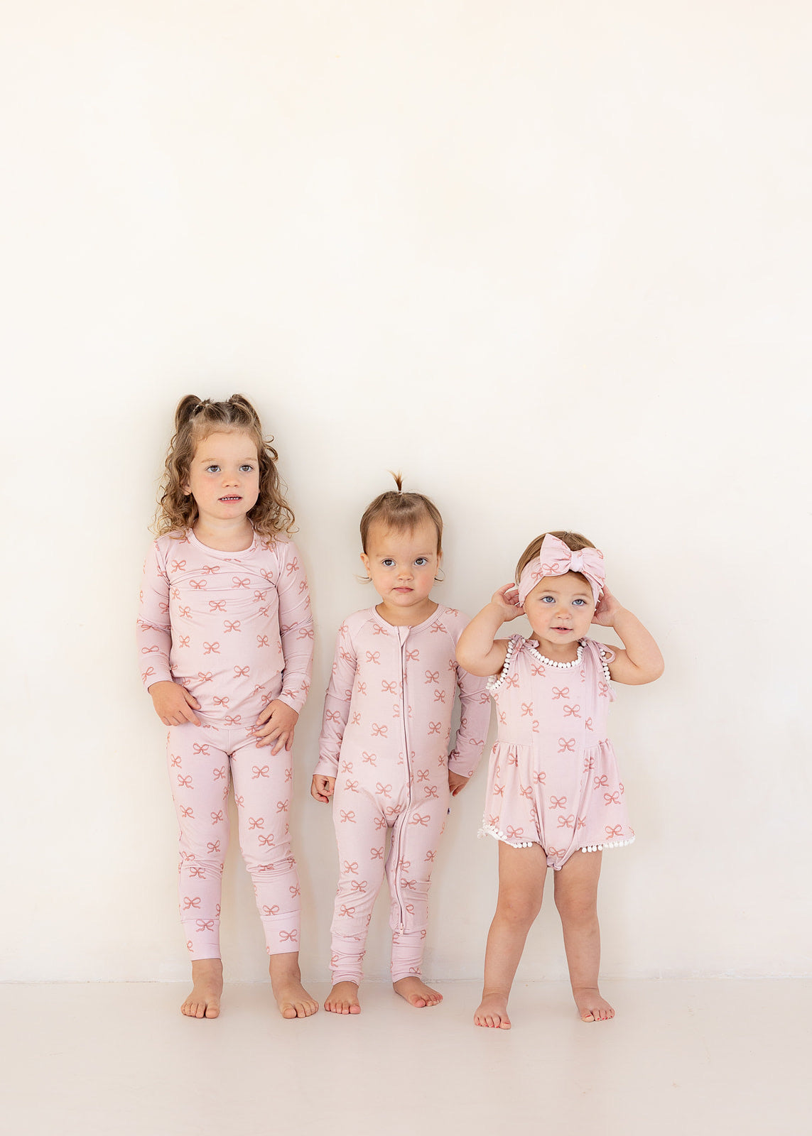 Bow | Bamboo Pom Twirl Romper