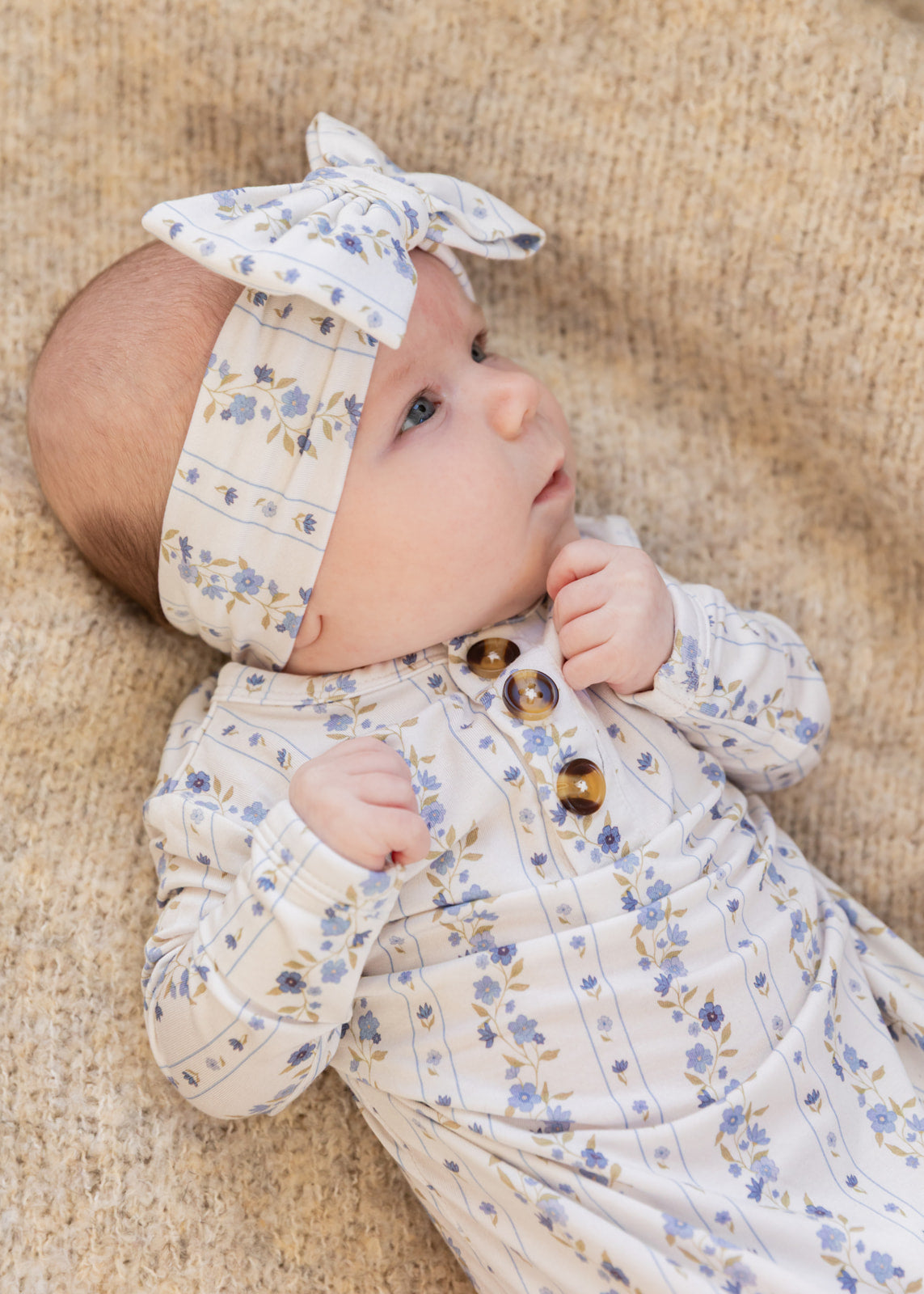 Winter Bloom | Bamboo Head Wrap Bow