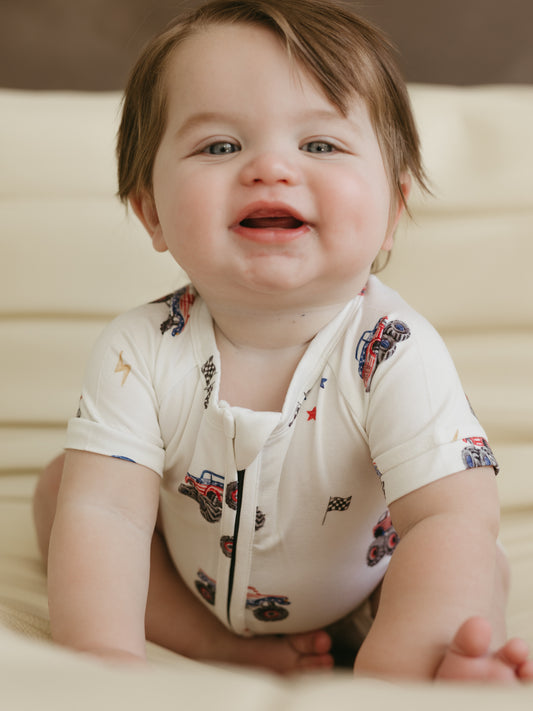 Red, White & Vroom | Summer Romper