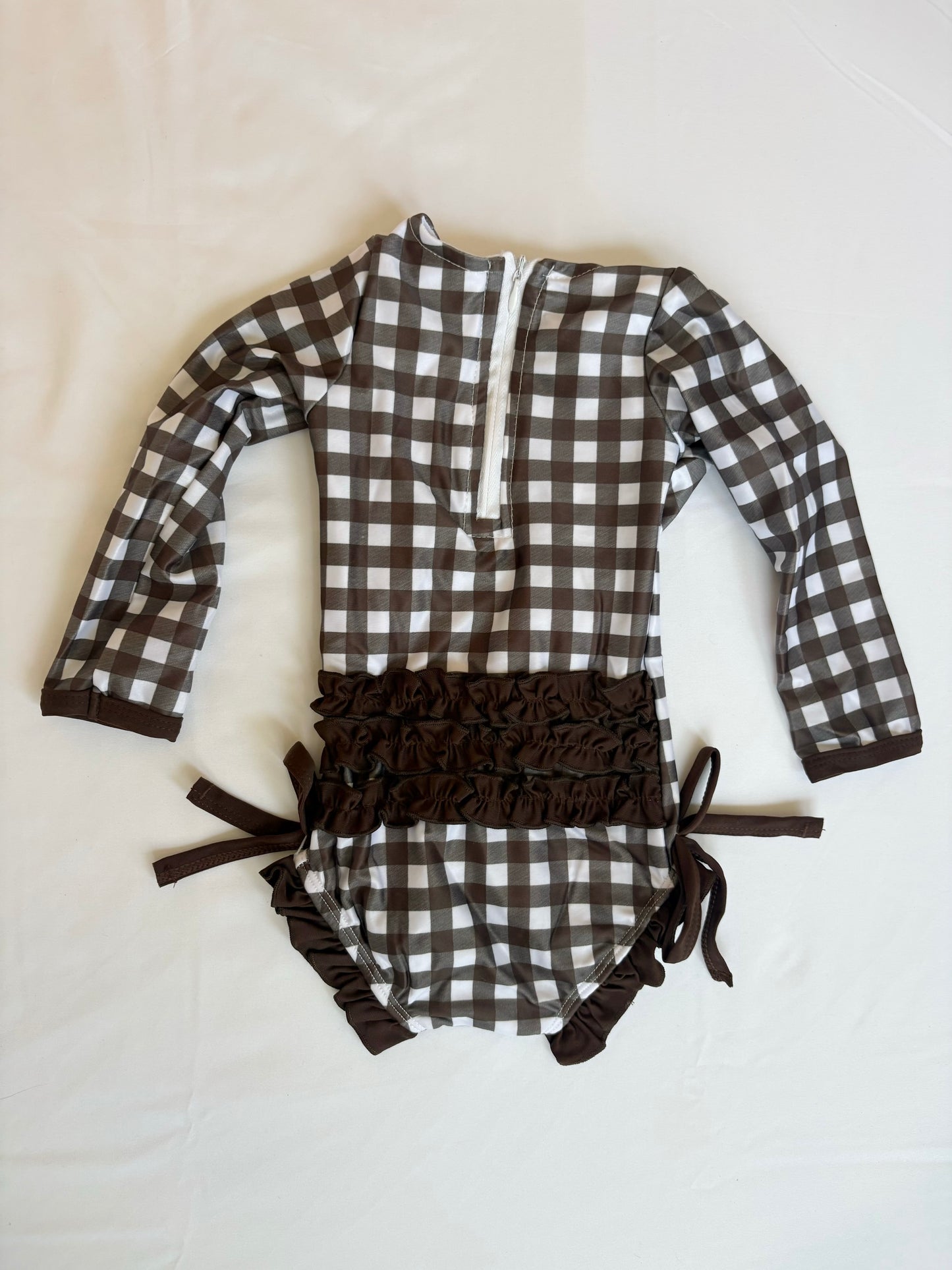Gingham | Girls Ruffle Swimsuit