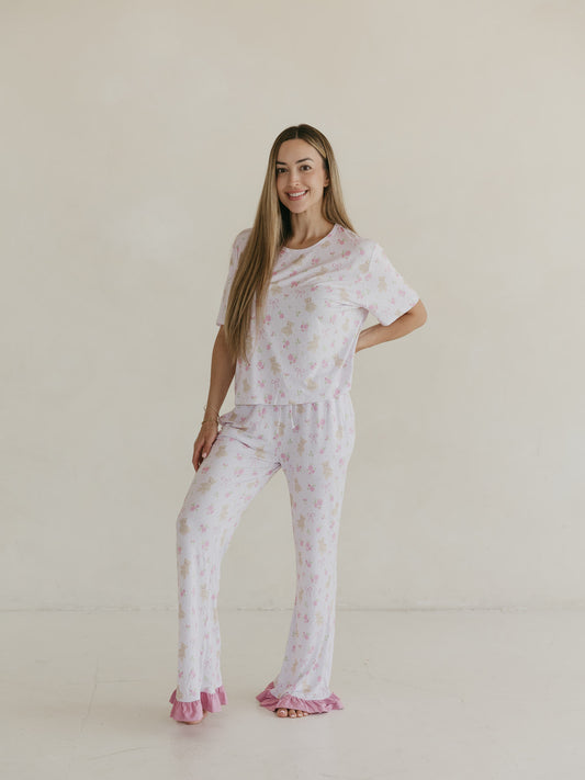 Beary Sweet | Women's Ruffle Pajama Set