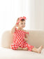 Pink Checkerboard | Bamboo Smocked Jumpsuit
