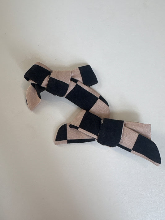 Checkerboard | Bamboo Clip Bows