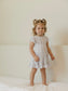 Blue Cottage Rose | Bodysuit Twirl Dress