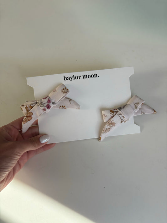 Wildflower | Bamboo Clip Bows
