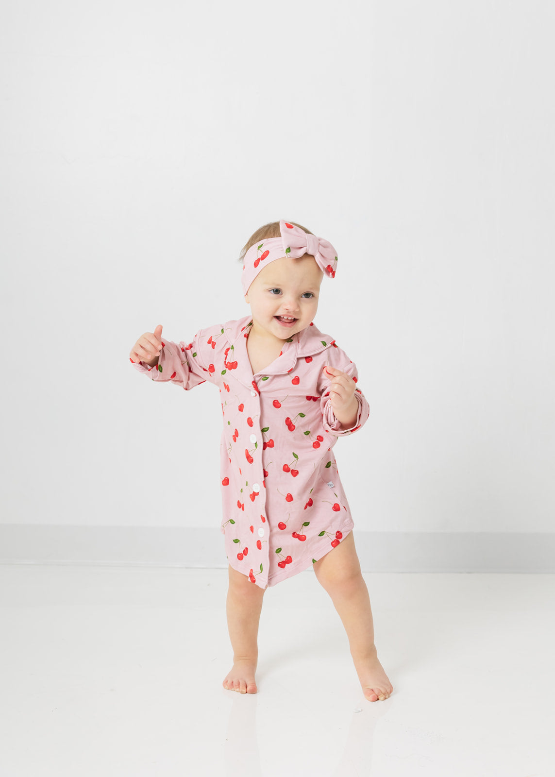 Valentine Cherries | Bamboo Toddler Nightgown