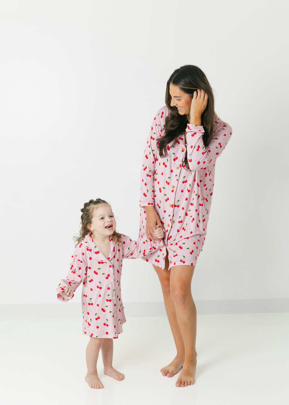 Valentine Cherries | Bamboo Toddler Nightgown