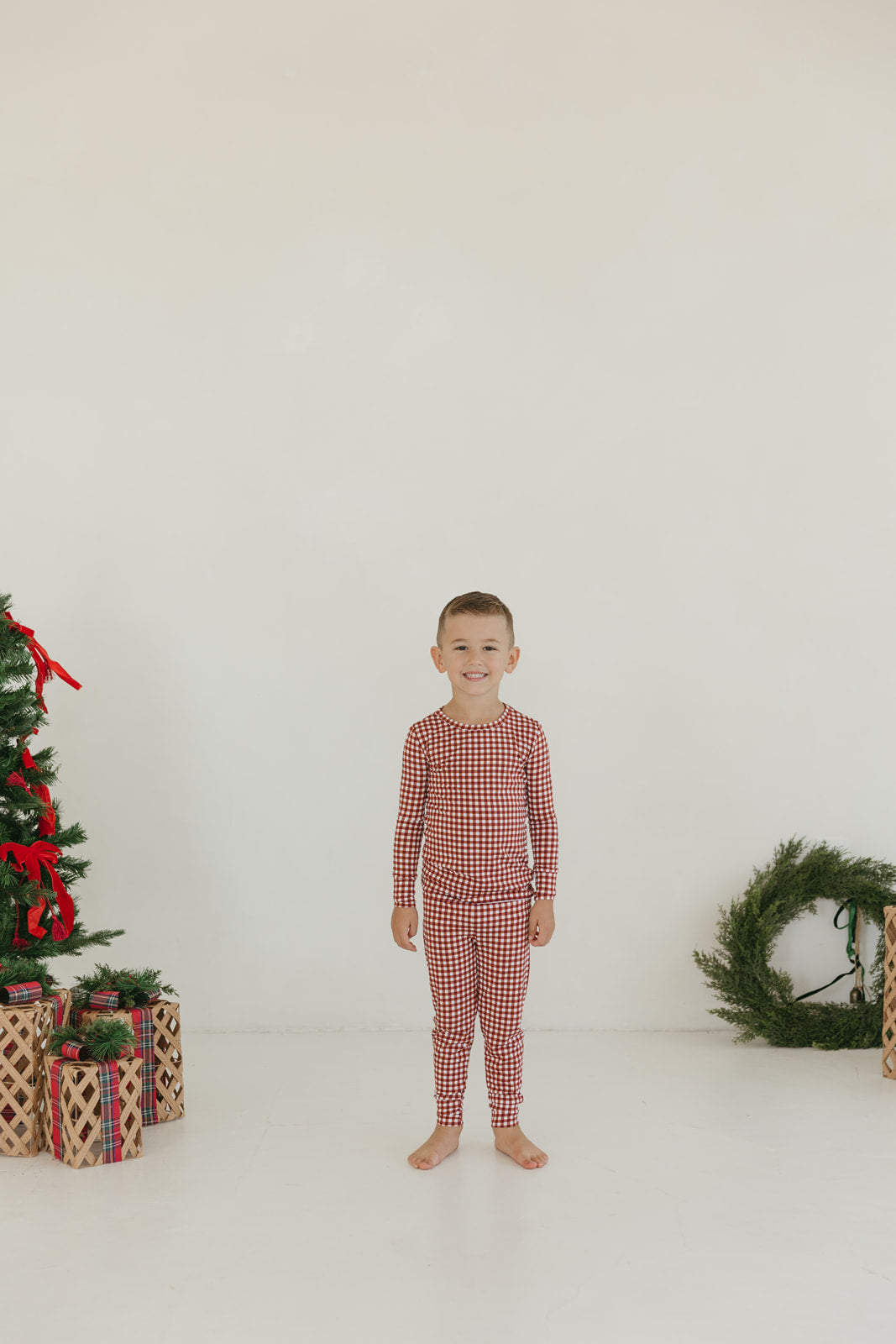 Merry Gingham | Bamboo Two Piece Pajamas