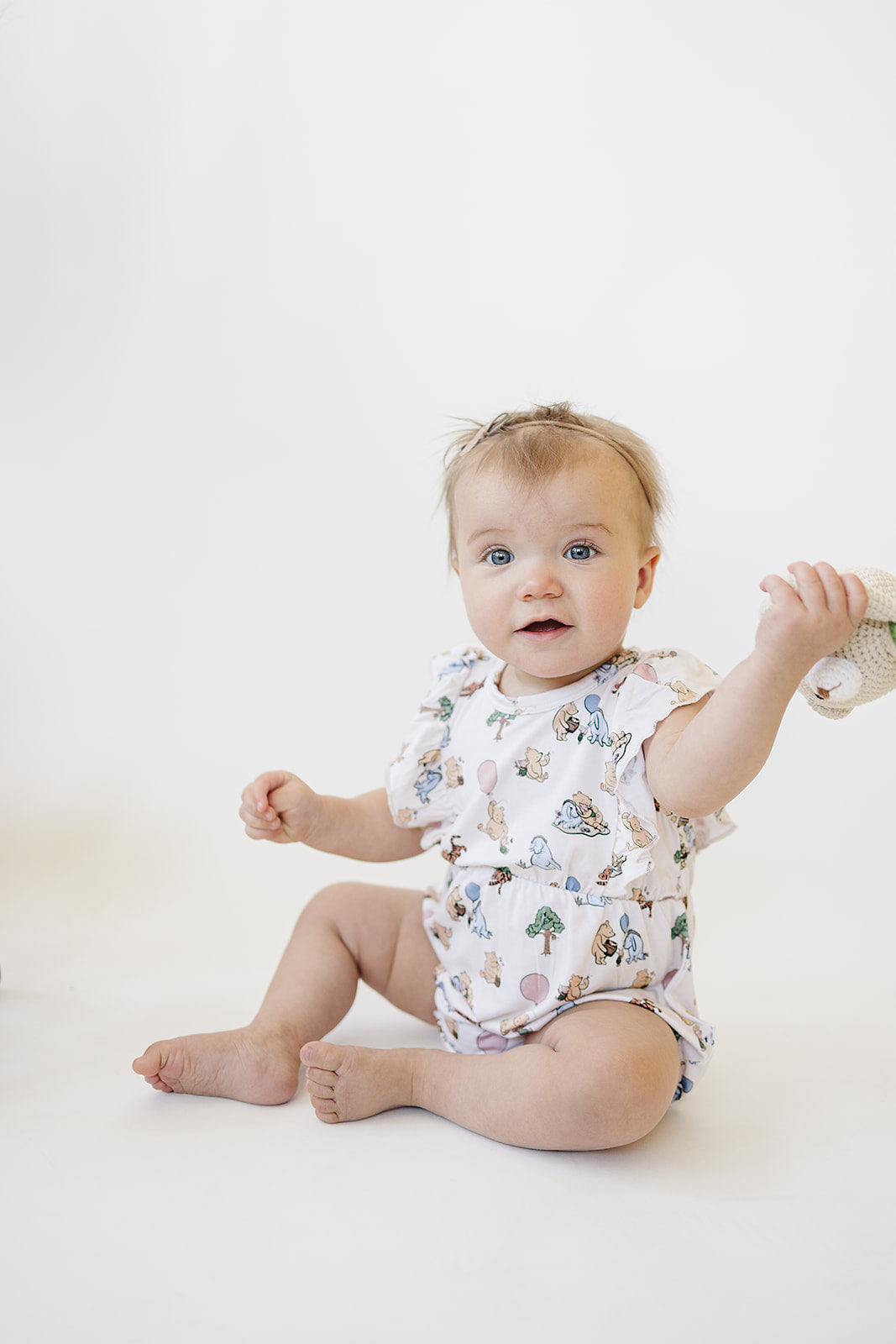 Pooh | Bamboo Ruffled Bubble Romper