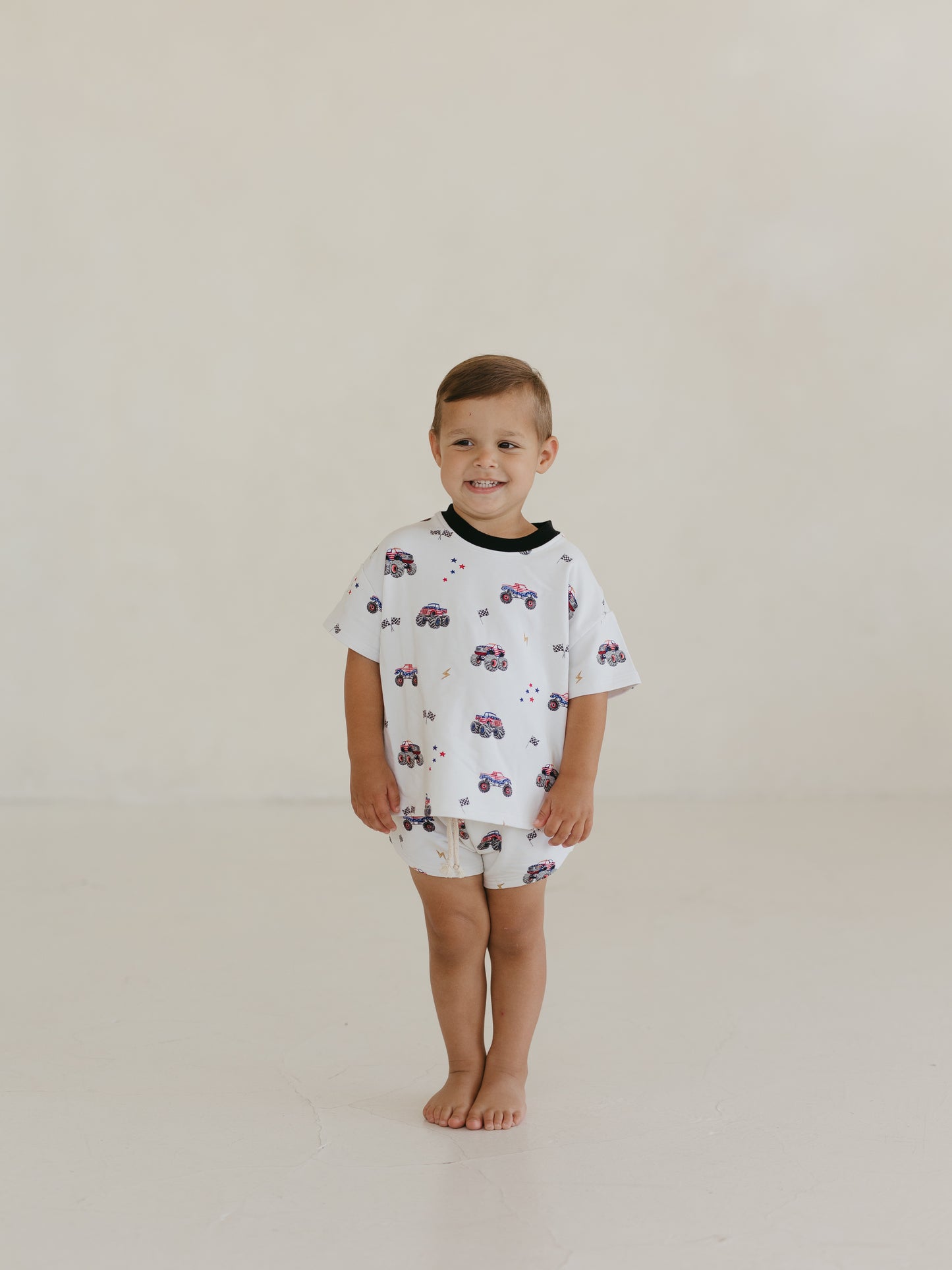 Red, White & Vroom | Terry Short Set