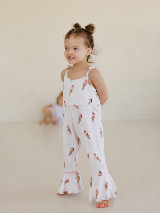 Ice Cream Dreams (Ribbed)| Bell Romper