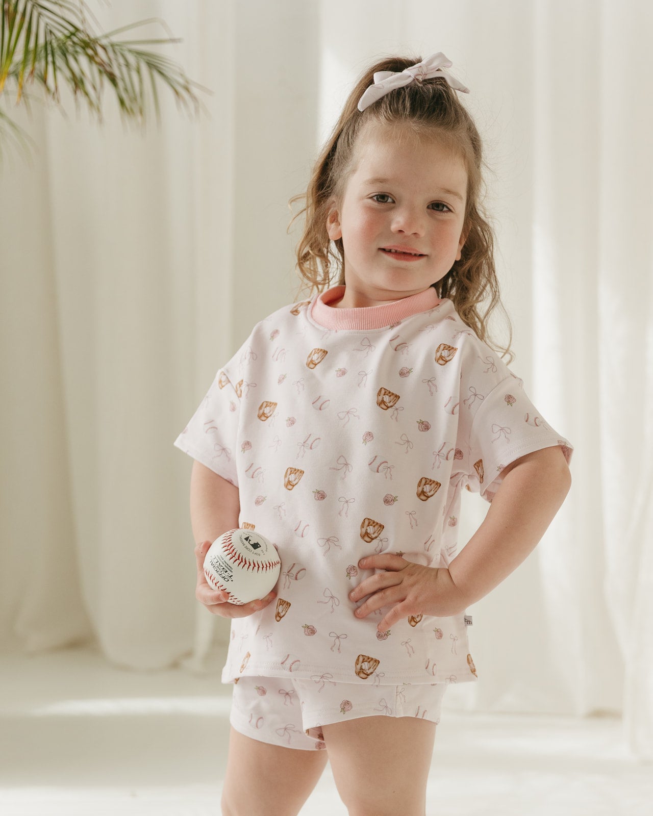 Pink Baseball | Terry Short Set