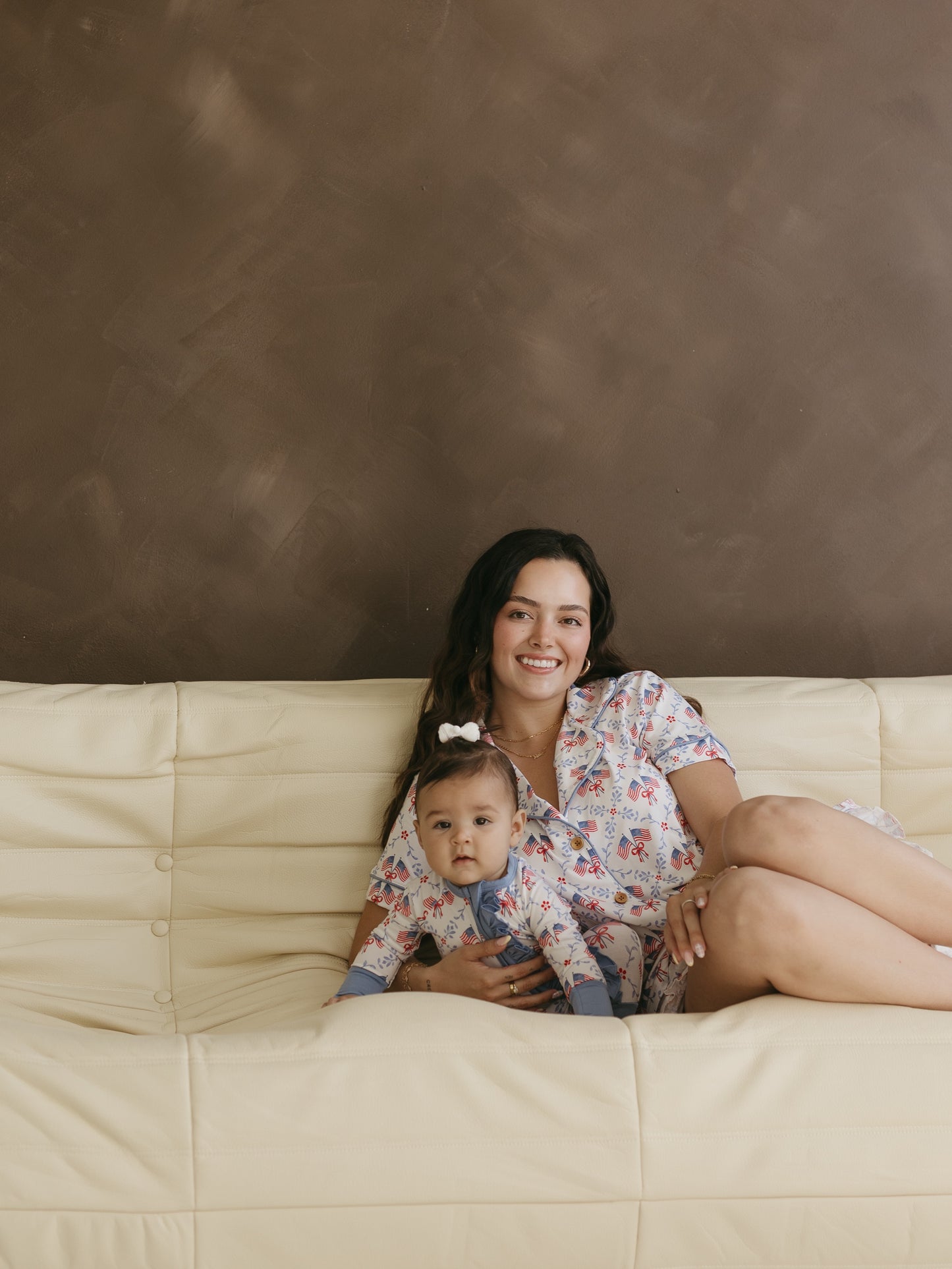 America's Sweetheart | Bamboo Ruffle Zipper Pajamas