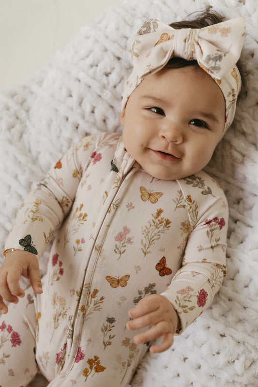 Wildflower | Bamboo Zipper Pajamas