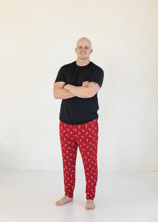 Candy Cane | Men's Bamboo Jogger Pants