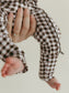 Cocoa Gingham | Bamboo Zipper Pajamas
