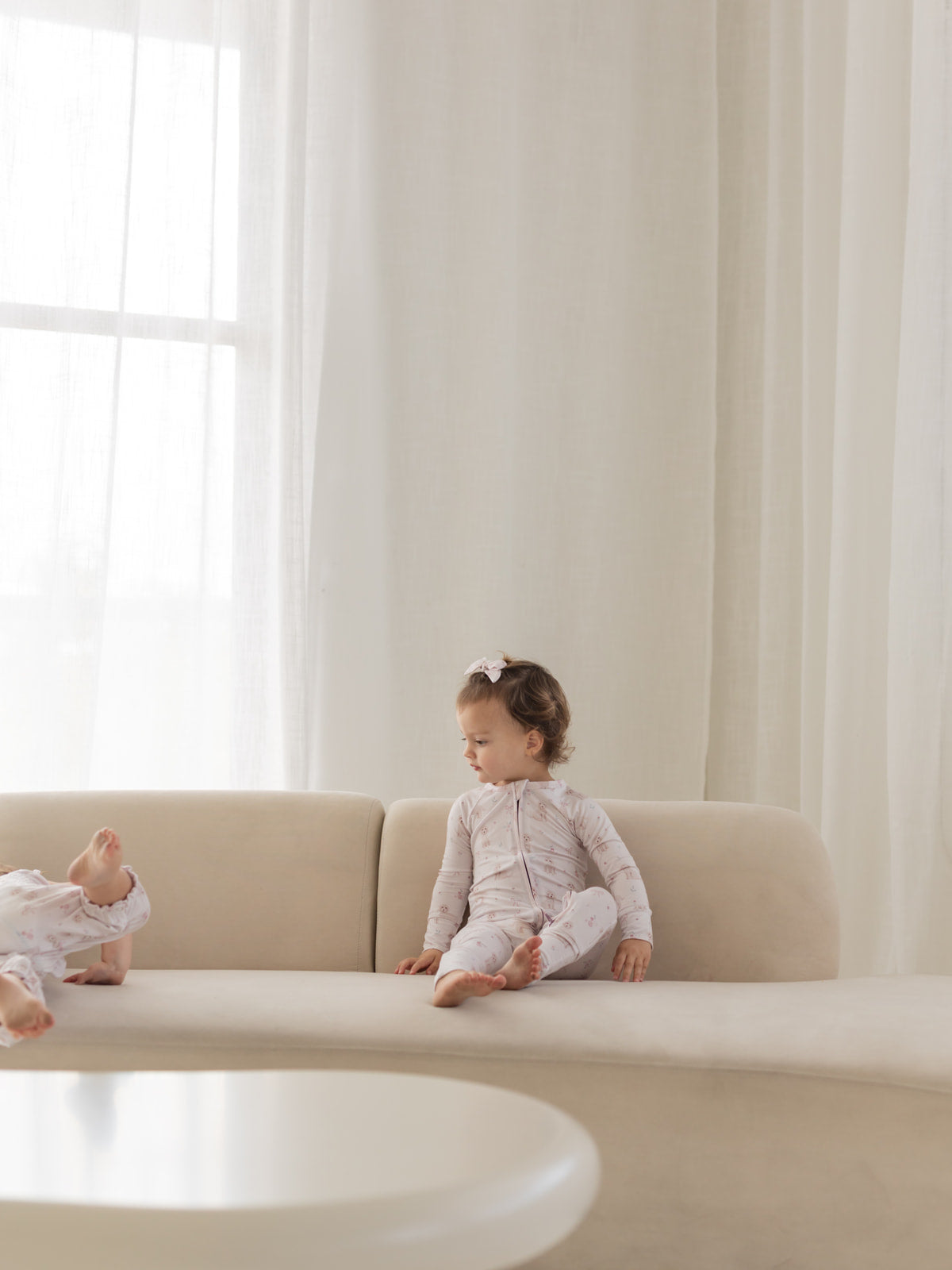 Pups & Bows | Bamboo Zipper Pajamas