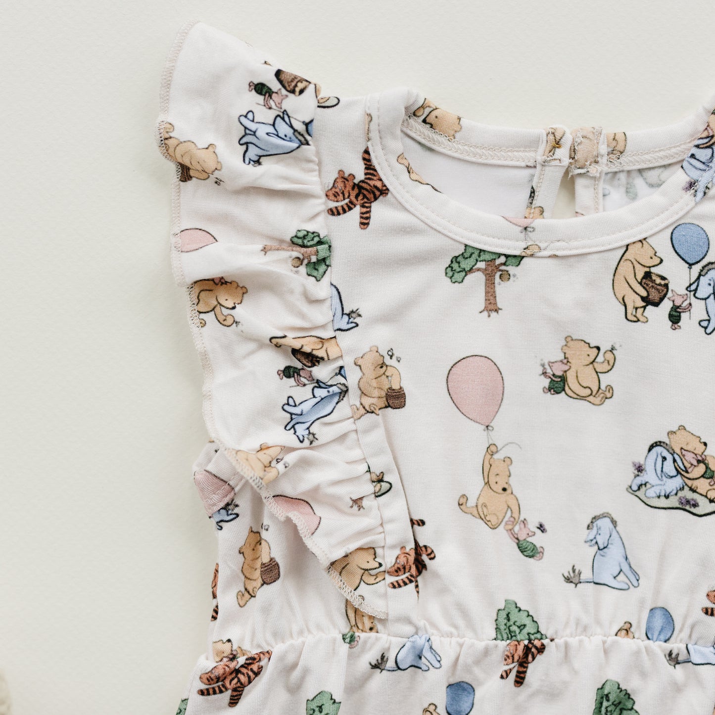 Pooh | Bamboo Ruffled Bubble Romper