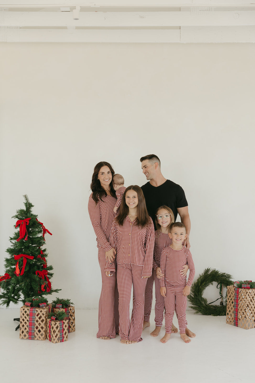 Merry Gingham | Bamboo Zipper Pajamas
