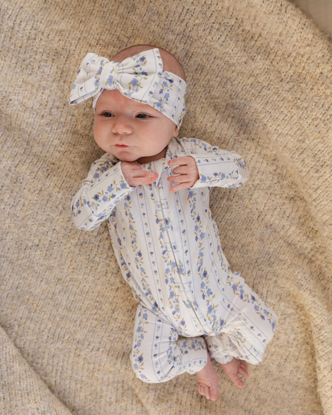 Winter Bloom | Bamboo Zipper Pajamas