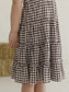 Cocoa Gingham | Smocked Twirl Dress