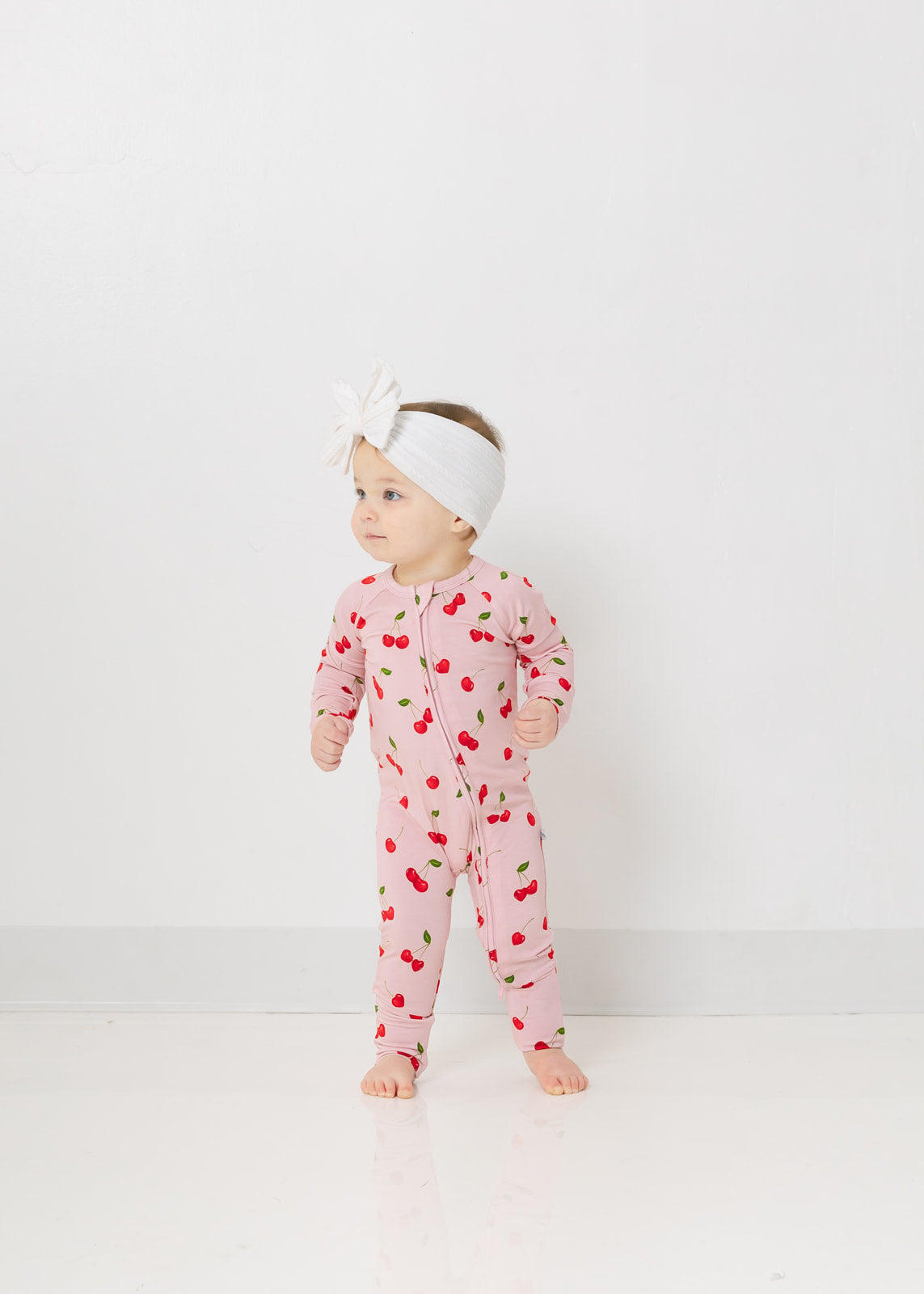 Valentine Cherries | Bamboo Zip Pajamas