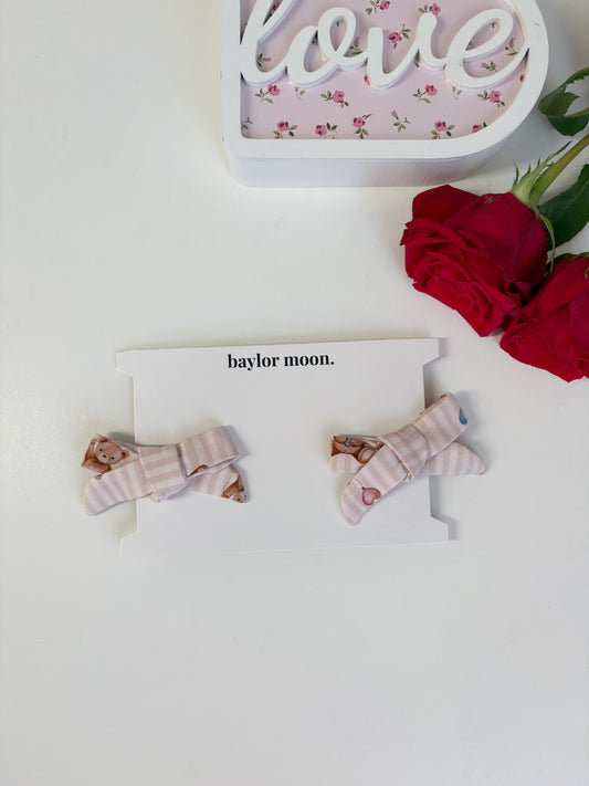 Beary Loved | Bamboo Clip Bows