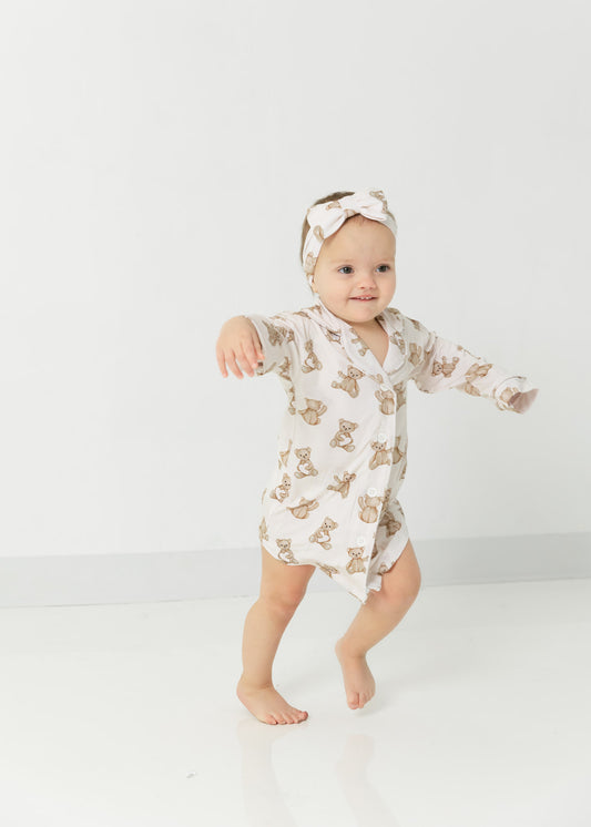 Valentine Bears | Bamboo Toddler Nightgown